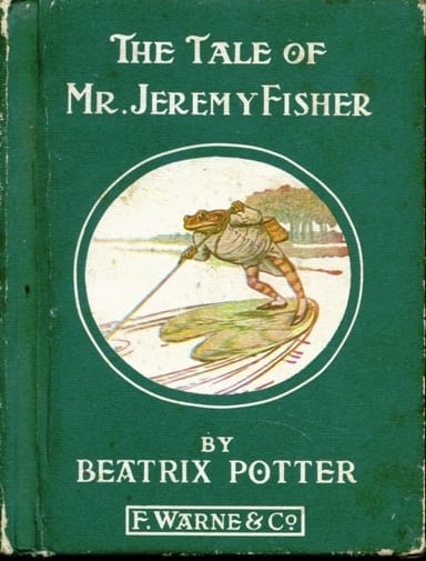 Copertina di The Tale of Mr. Jeremy Fisher, di Beatrix Potter