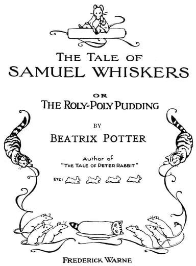 Copertina di The Tale of Samuel Whiskers; Or, The Roly-Poly Pudding, di Beatrix Potter