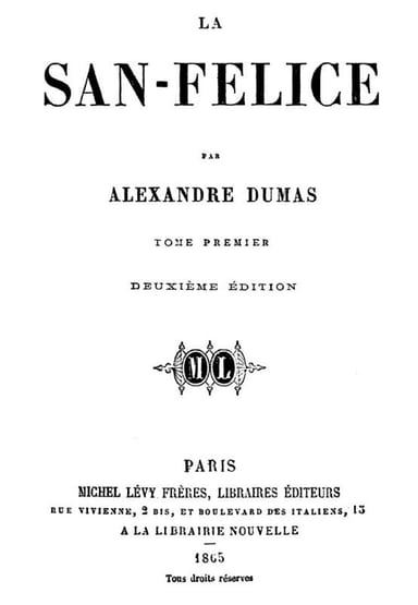 Portada de La San-Felice, Tome 01, de Alexandre Dumas