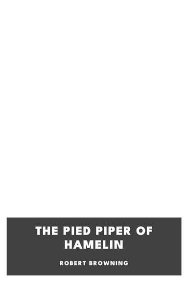 Copertina di The Pied Piper of Hamelin, di Robert Browning
