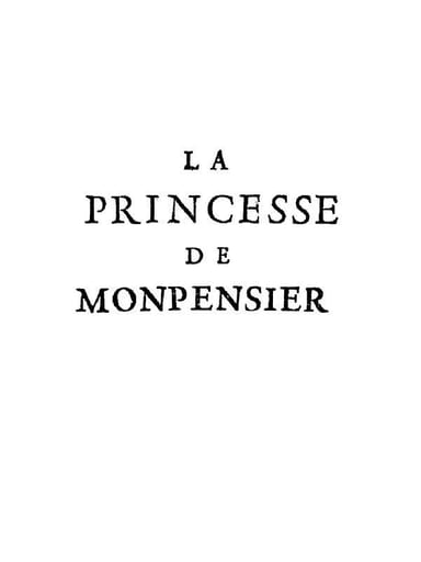 Copertina di La princesse de Monpensier, di Madame de La Fayette
