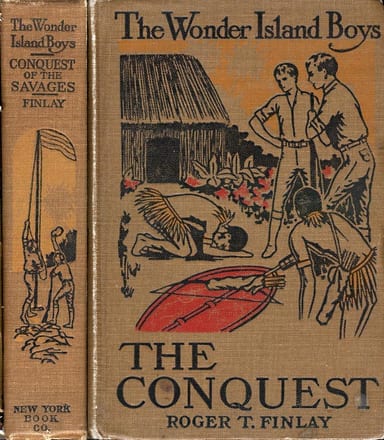 Copertina di The Wonder Island Boys: Conquest of the Savages, di Roger T. Finlay