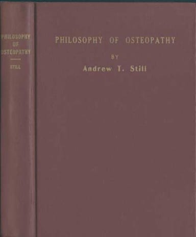 Copertina di Philosophy of Osteopathy, di A. T. Still