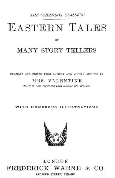 Couverture de Eastern Tales by Many Story Tellers par Anonymous