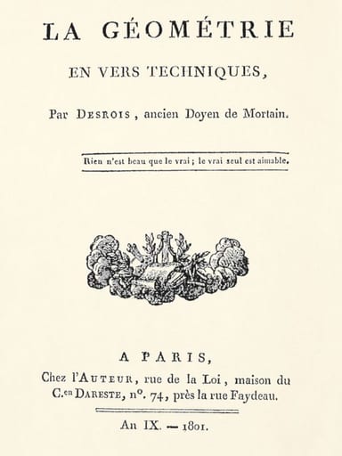 Copertina di La géométrie en vers techniques, di Lyon Des Roys