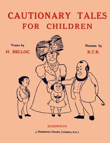 Capa de Cautionary Tales for Children, de Hilaire Belloc