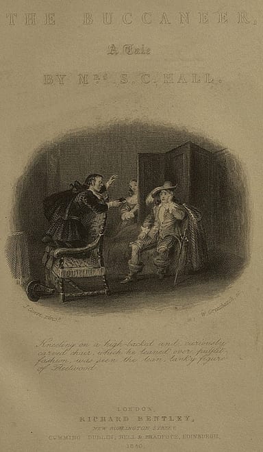 Portada de The Buccaneer: A Tale, de Mrs. S. C. Hall