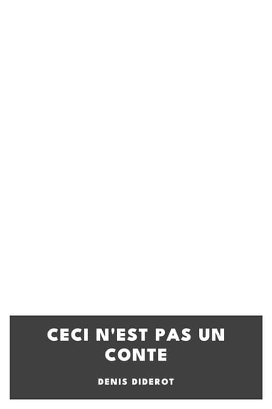 Copertina di Ceci n'est pas un conte, di Denis Diderot