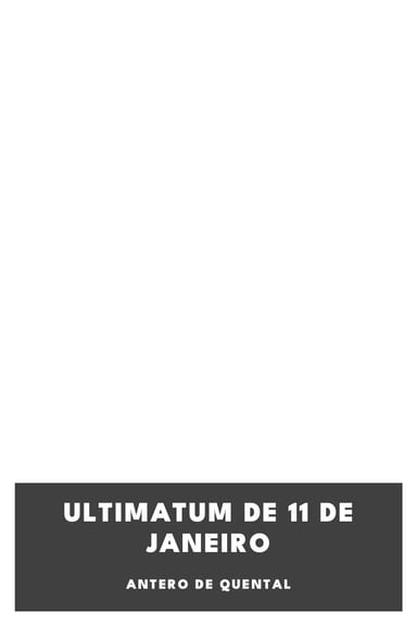 Capa de Ultimatum de 11 de Janeiro, de Antero de Quental