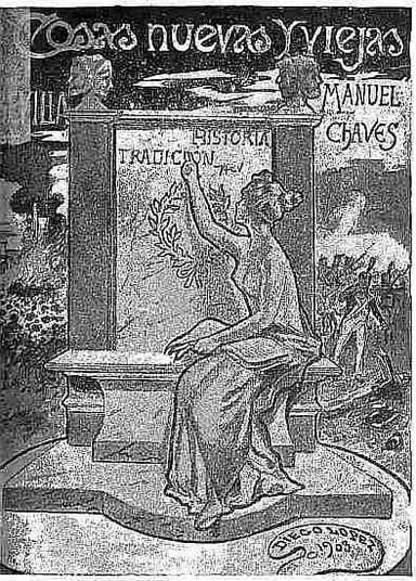 Portada de Cosas nuevas y viejas (apuntes sevillanos), de Manuel Chaves Rey