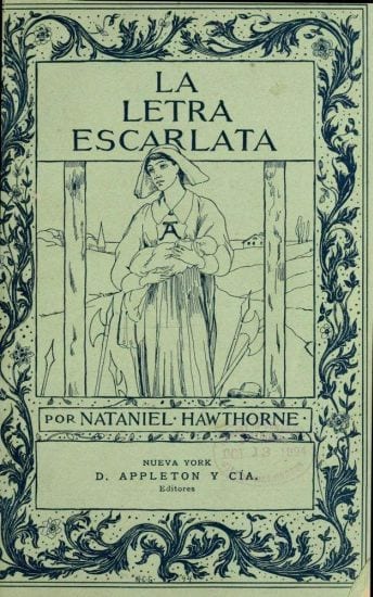 Portada de La letra escarlata / novela escrita en inglés, de Nathaniel Hawthorne