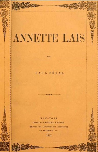 Operculum “Annette Laïs”, auctore Paul Féval