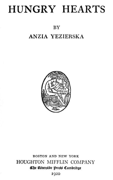 Portada de Hungry Hearts, de Anzia Yezierska