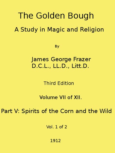Copertina di The Golden Bough: A Study in Magic and Religion (Third Edition, Vol. 07 of 12), di James George Frazer