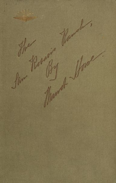 Portada de The San Rosario Ranch, de Maud Howe Elliott