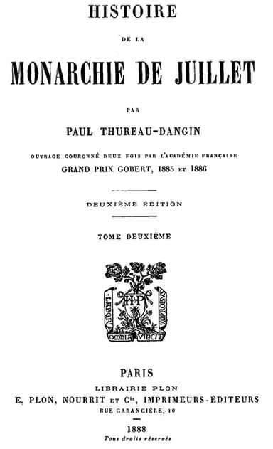 Copertina di Histoire de la Monarchie de Juillet (Volume 2 / 7), di Paul Thureau-Dangin