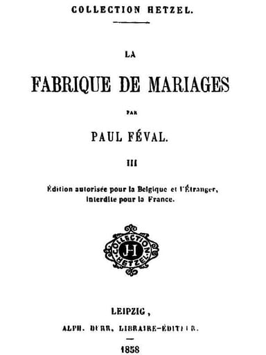 Copertina di La fabrique de mariages, Vol. 3, di Paul Féval