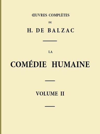 Couverture de La Comédie humaine - Volume 02 par Honoré de Balzac