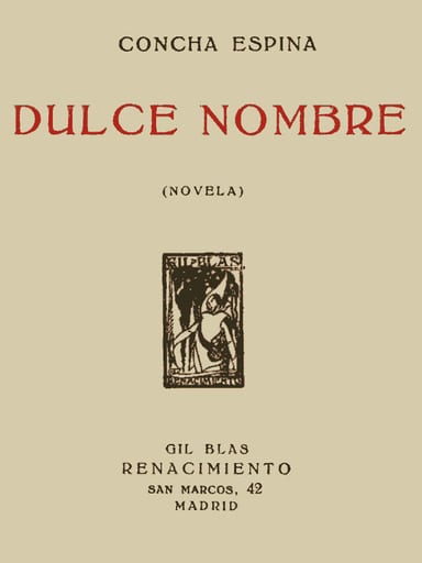 Portada de Dulce Nombre (Novela), de Concha Espina