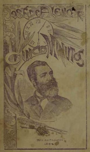 Portada de Cinco minutos, de José Martiniano de Alencar