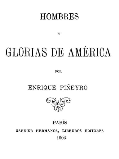 Cover of Hombres y glorias de América by Enrique Piñeyro