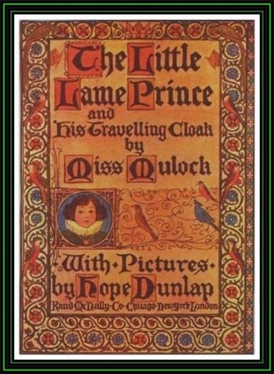 Operculum “The Little Lame Prince and His Travelling Cloak”, auctore Dinah Maria Mulock Craik