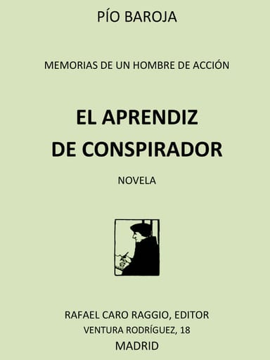 Portada de El aprendiz de conspirador, de Pío Baroja
