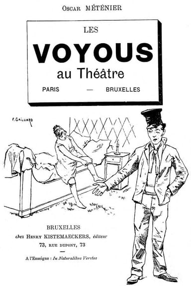 Copertina di Les voyous au théâtre (Histoire de deux pièces), di Oscar Méténier