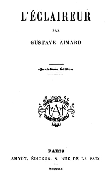 Copertina di L'éclaireur, di Gustave Aimard