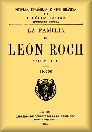 Copertina di La familia de León Roch, Tomo 1, di Benito Pérez Galdós