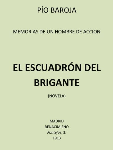 Portada de El Escuadrón del Brigante, de Pío Baroja