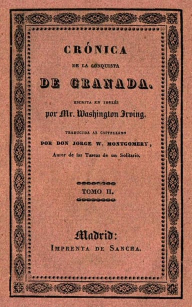 Copertina di Crónica de la conquista de Granada (2 de 2), di Washington Irving