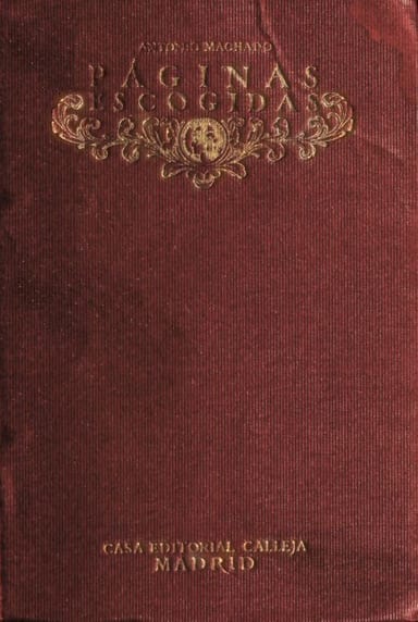 Capa de Páginas escogidas, de Antonio Machado