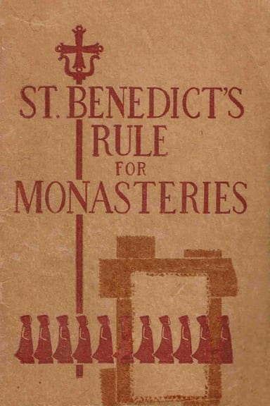 Capa de St. Benedict's Rule for Monasteries, de Abbot of Monte Cassino Saint Benedict