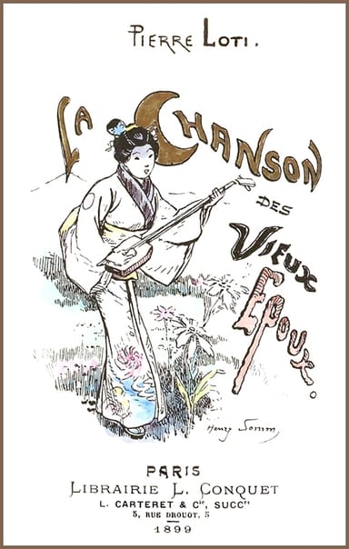 Capa de La chanson des vieux époux, de Pierre Loti