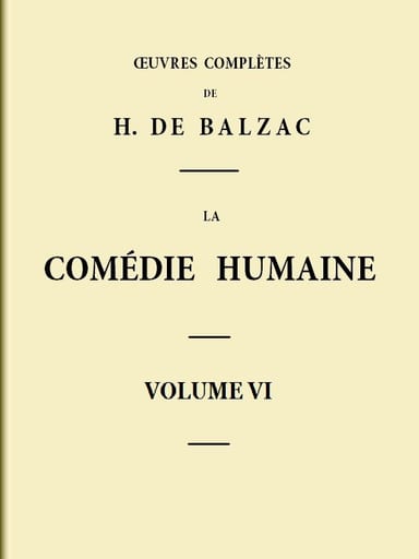 Capa de La Comédie humaine - Volume 06. Scènes de la vie de Province - Tome 02, de Honoré de Balzac