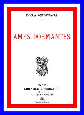 Copertina di Ames dormantes, di Dora Melegari