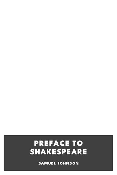 Cover of Preface to Shakespeare by Samuel Johnson