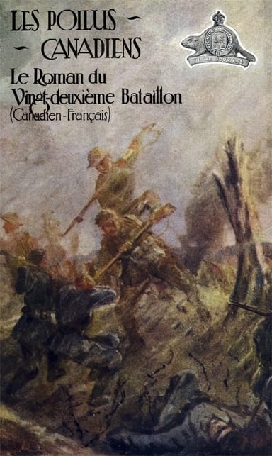 Copertina di Les poilus canadiens: Le roman du vingt-deuxième bataillon canadien-français, di J. A. Holland