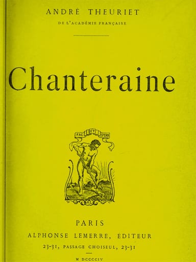 Copertina di Chanteraine, di André Theuriet
