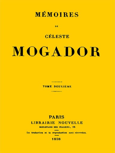 Copertina di Mémoires de Céleste Mogador, Volume 2, di comtesse Céleste Vénard de Chabrillan