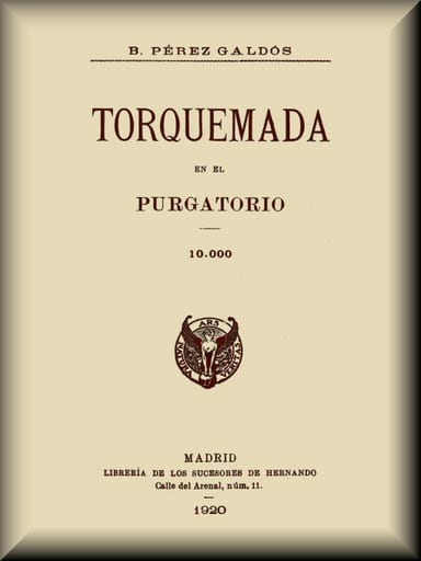 Portada de Torquemada en el purgatorio, de Benito Pérez Galdós