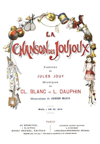 Portada de La chanson des joujoux, de Jules Jouy