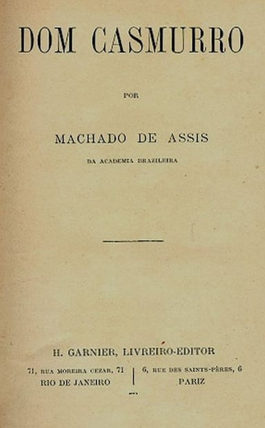 Portada de Dom Casmurro, de Machado de Assis