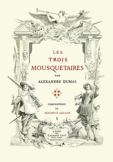 Couverture de Les trois mousquetaires, Volume 1 (of 2) par Alexandre Dumas; Auguste Maquet