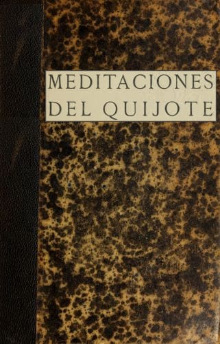 Cover of Meditaciones del Quijote by José Ortega y Gasset