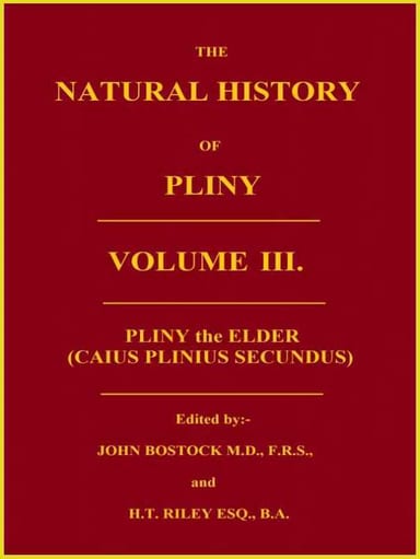 Portada de The Natural History of Pliny, Volume 3 (of 6), de the Elder Pliny