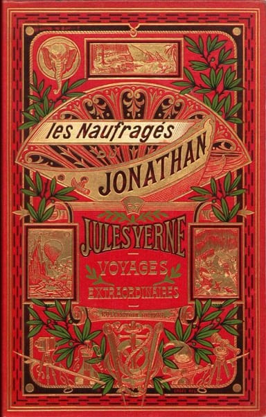 Portada de Les naufragés du Jonathan, de Jules Verne