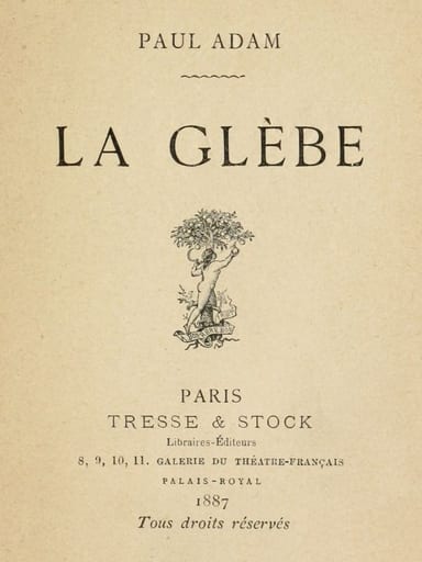 Copertina di La glèbe, di Paul Adam