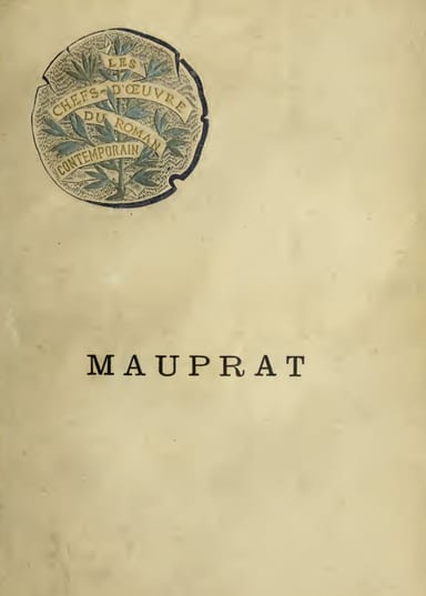 Couverture de Mauprat par George Sand